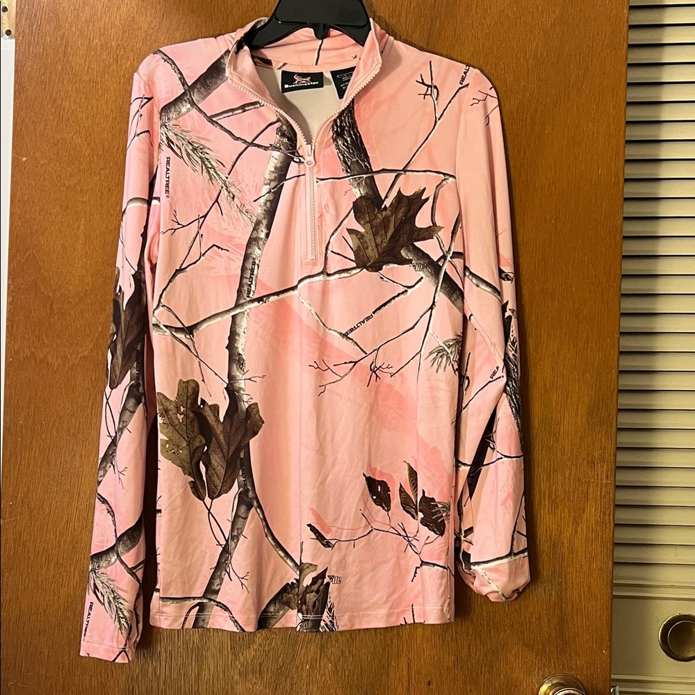 Pink Camouflage Long Sleeve Shirt